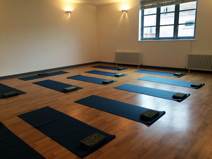 YogaSpace Bishopston Open Day October 1st 2016 studio with yoga mats