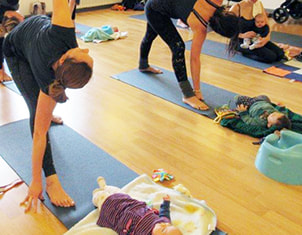 Mum and baby yoga at Bristol YogaSpace in Bishopston