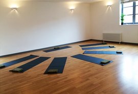 YogaSpace Bishopston yoga mats in semi circle