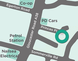 YogaSpace Bishopston Location Map